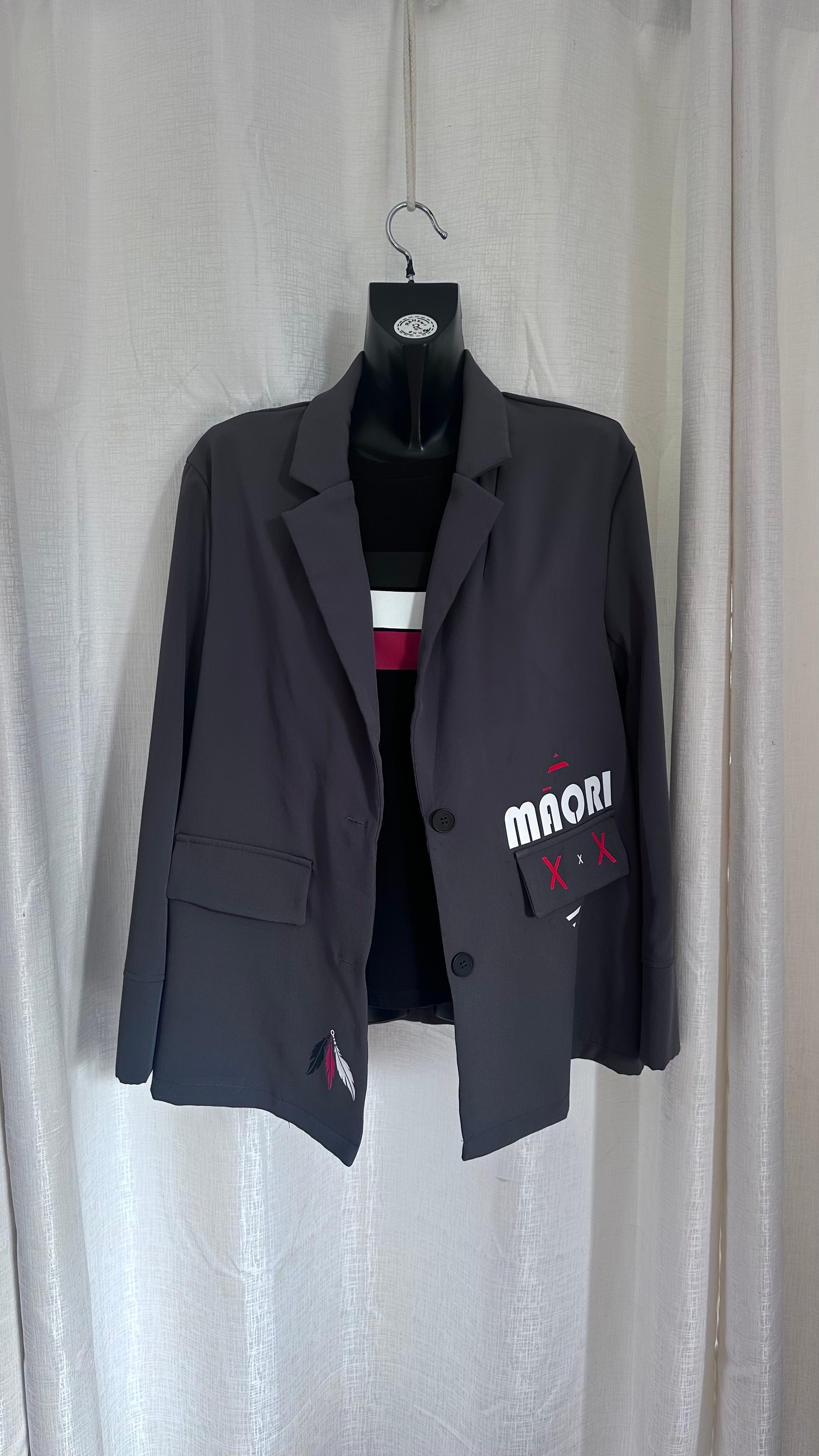 STATEMENT Blazer n Dark Grey x Size 12 x