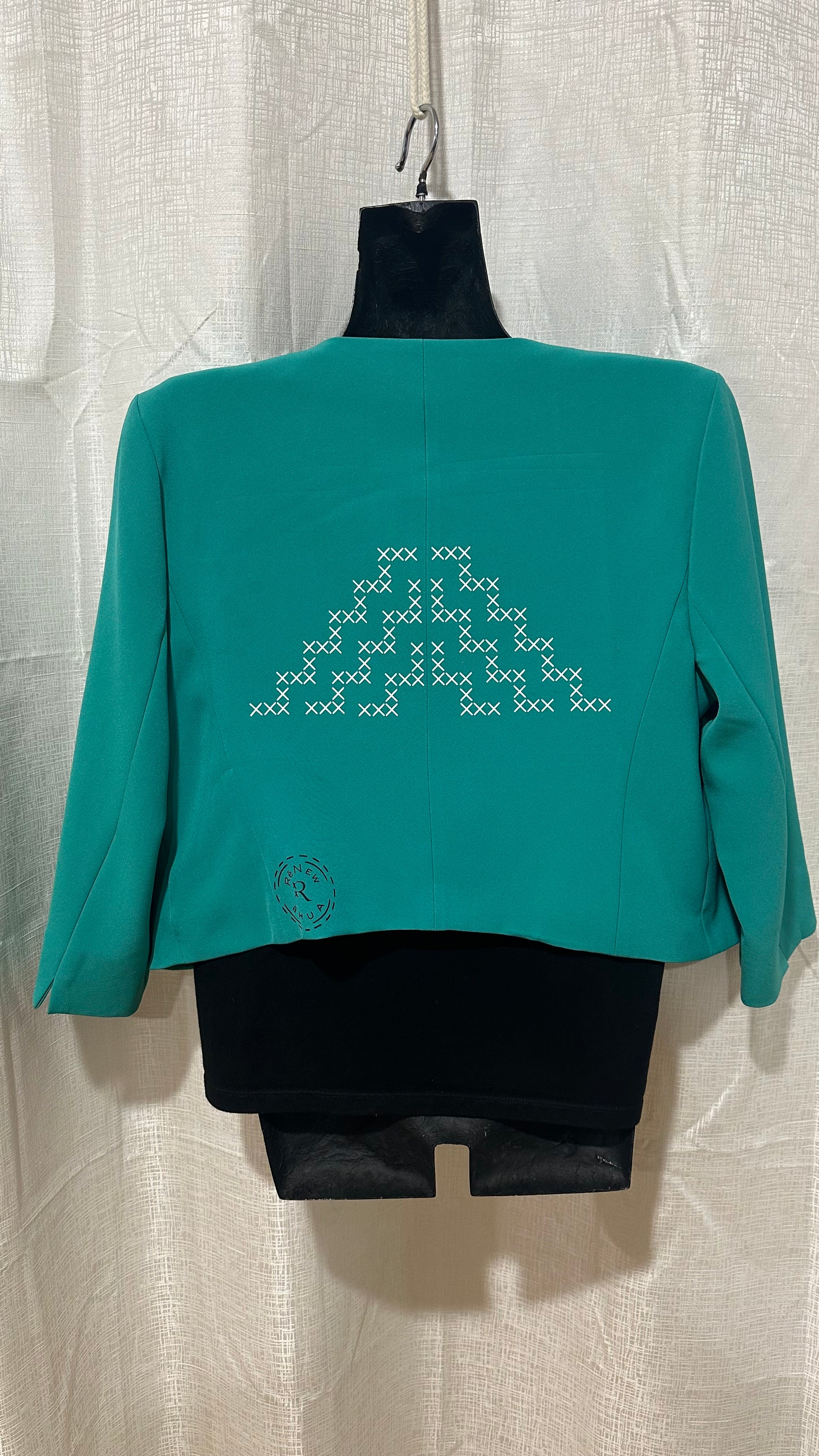 STATEMENT Blazer n Teal x Size 14 x