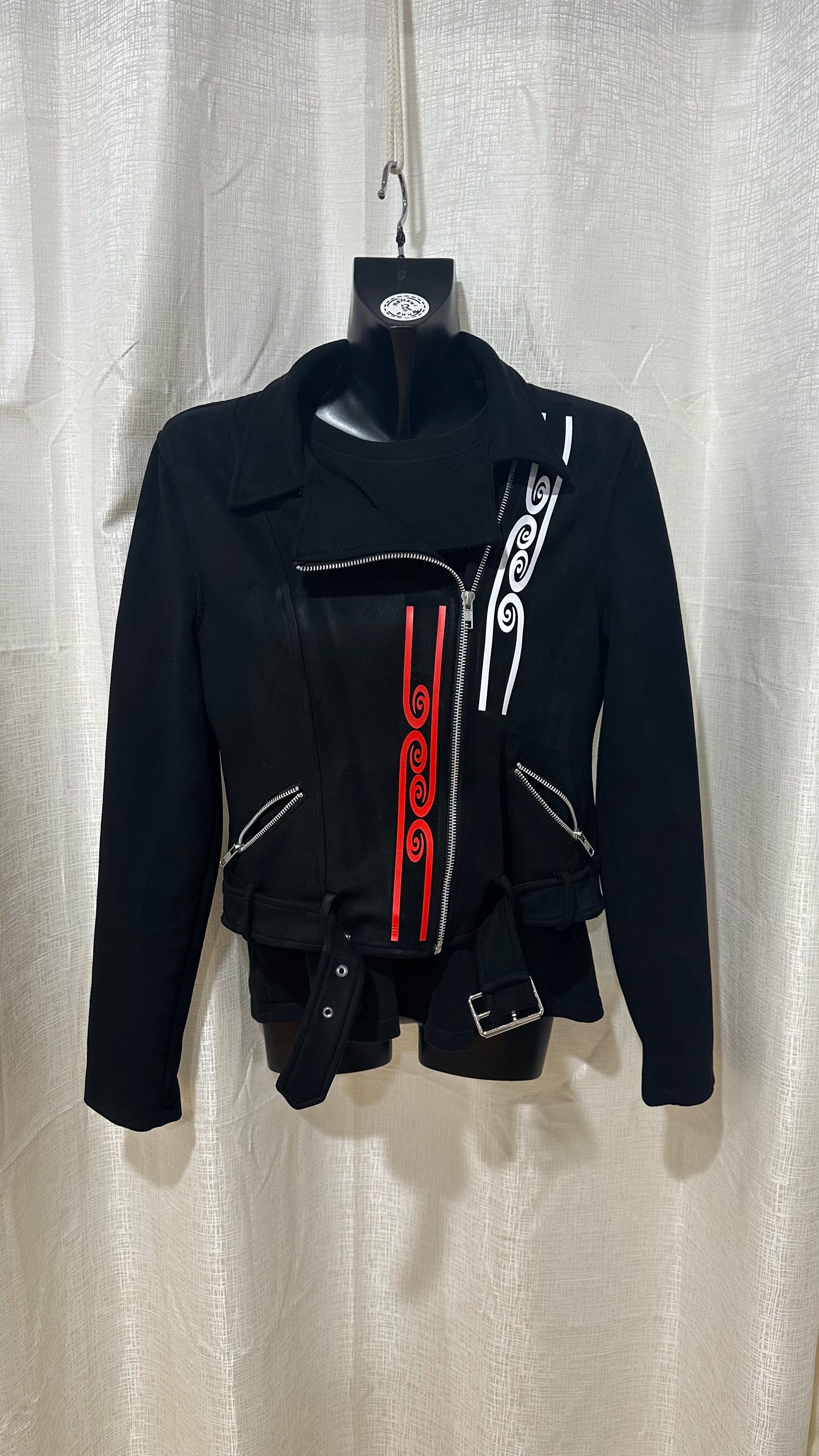 STATEMENT Biker Jacket n Black x Size 10 x