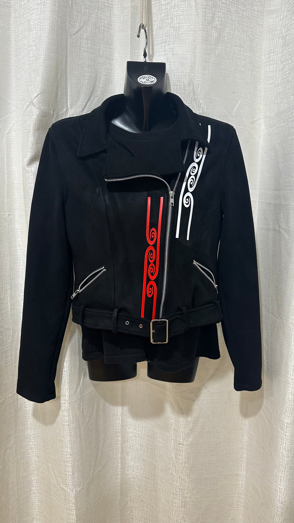 STATEMENT Biker Jacket n Black x Size 10 x
