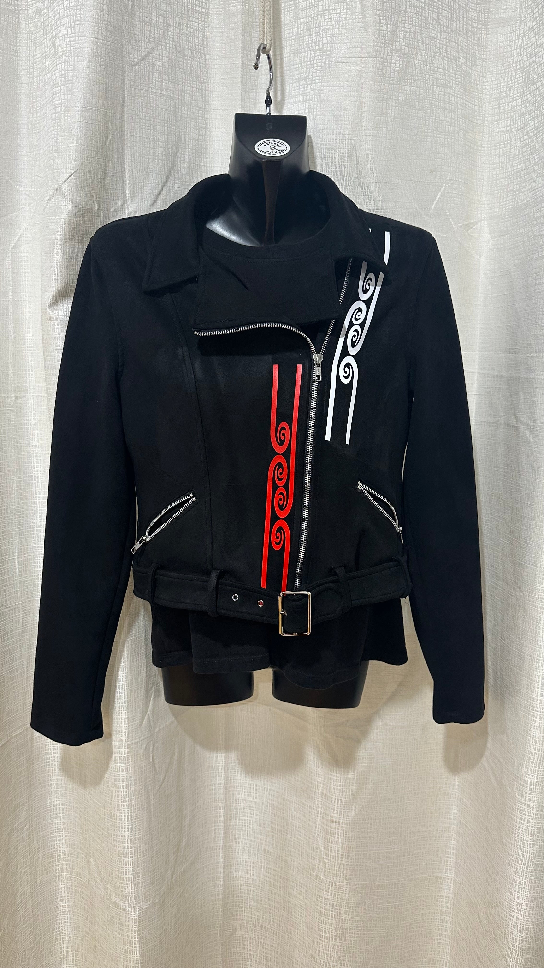STATEMENT Biker Jacket n Black x Size 10 x
