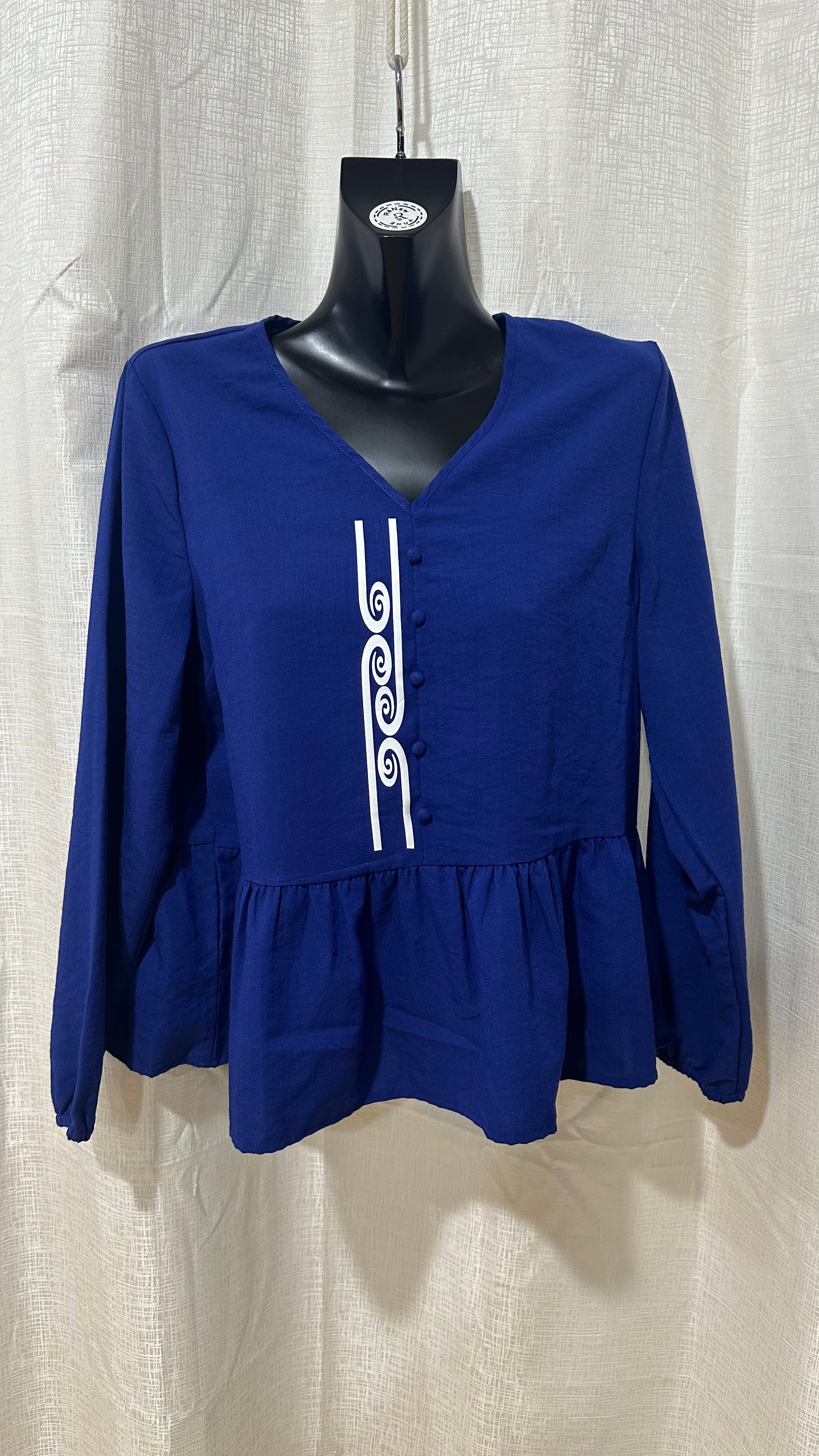 Wahine Top n Royal Blue x Size 12 x