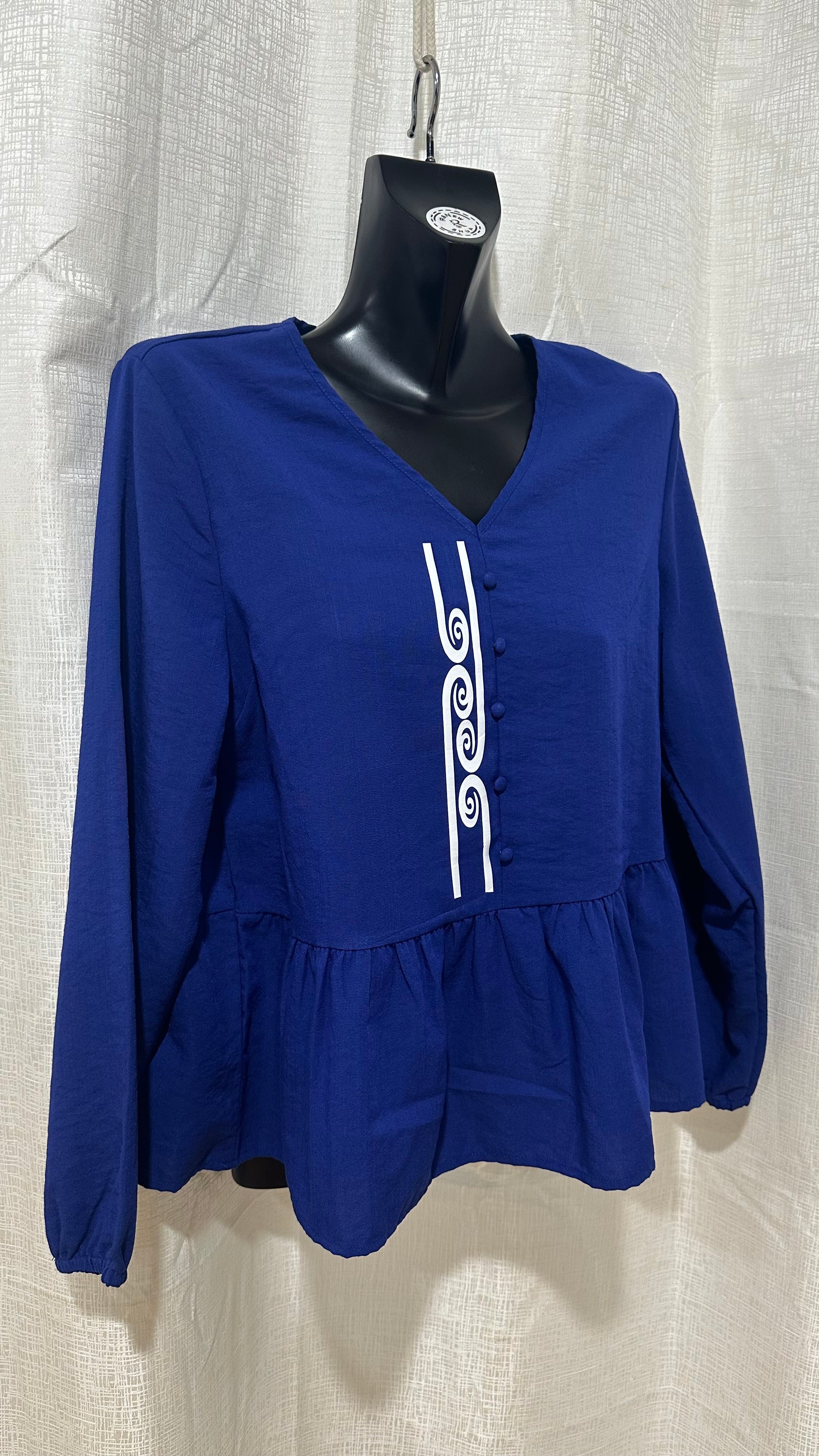 Wahine Top n Royal Blue x Size 12 x