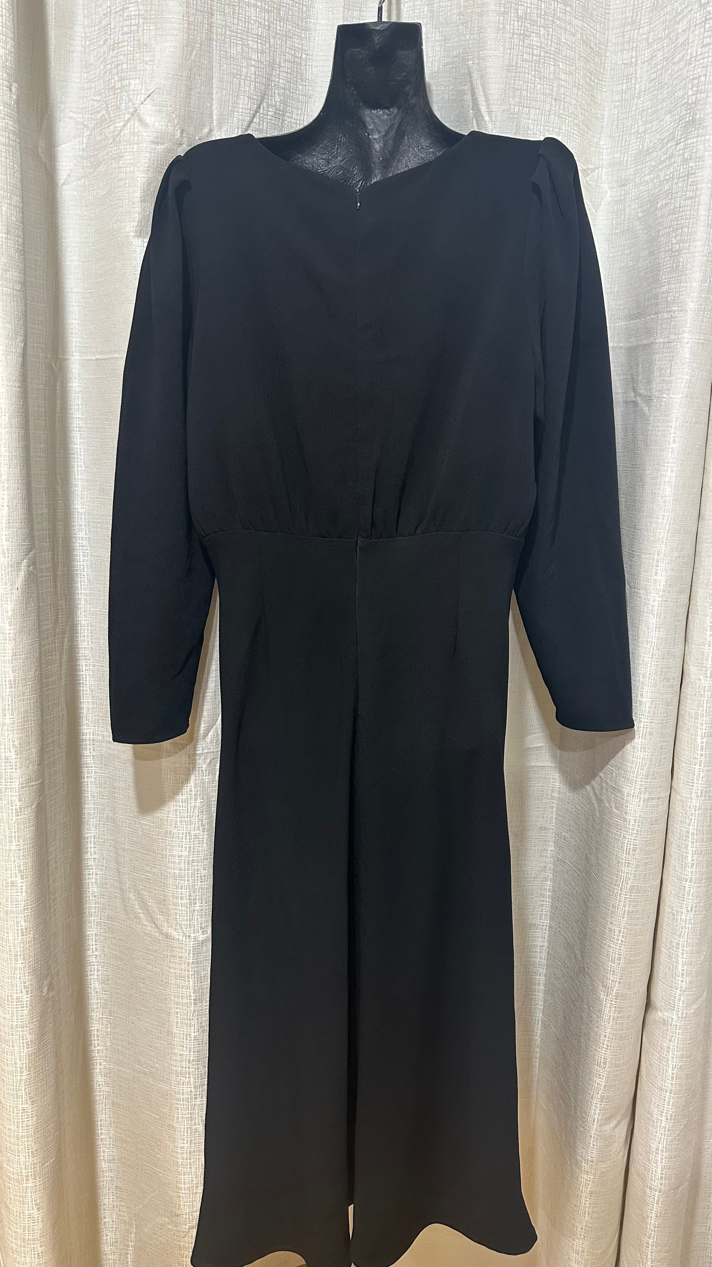 Maxi Fitted Dress n Black x Size 14 x