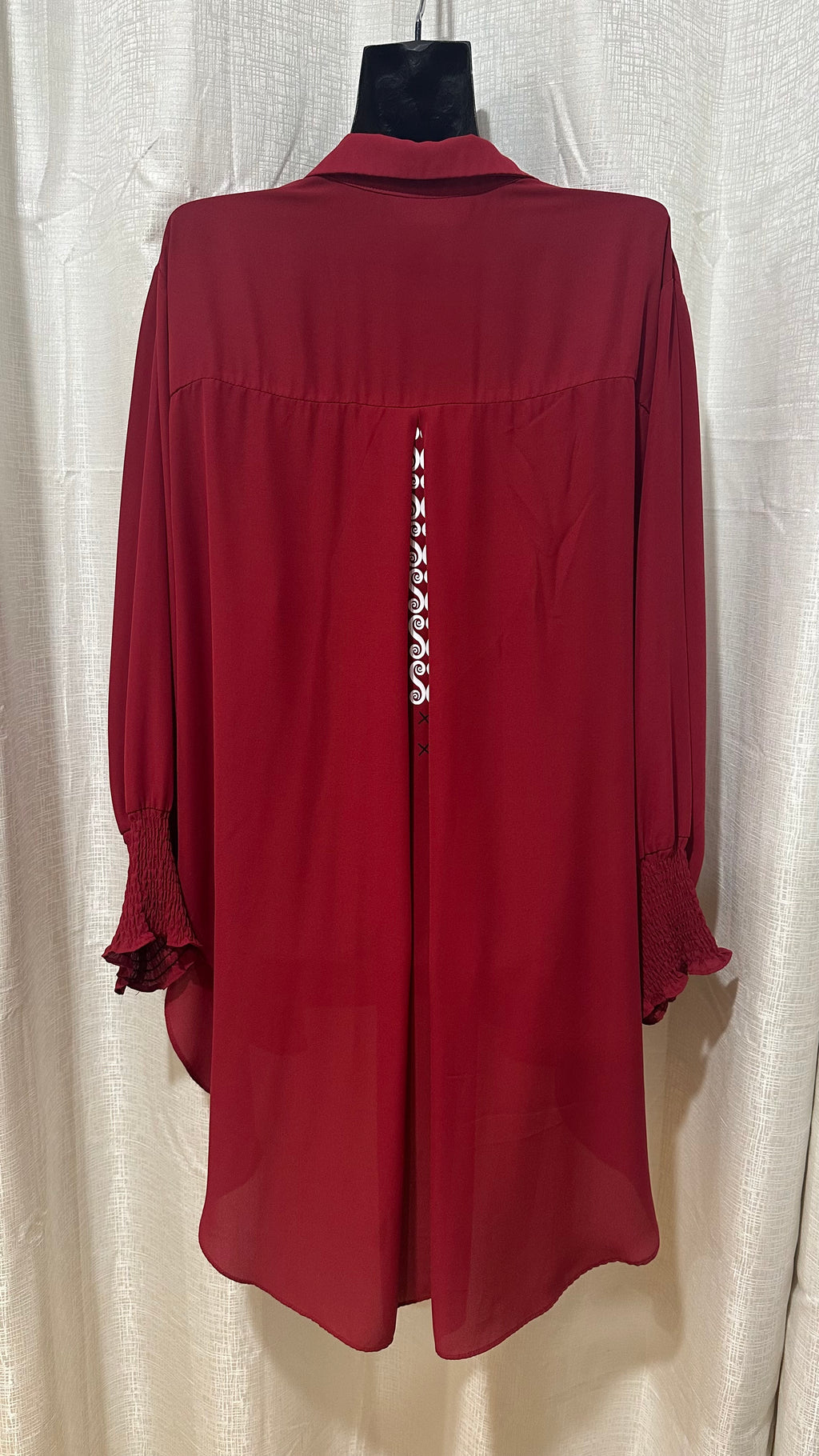 Wahine Shirt n Burgundy  x Size 16 x