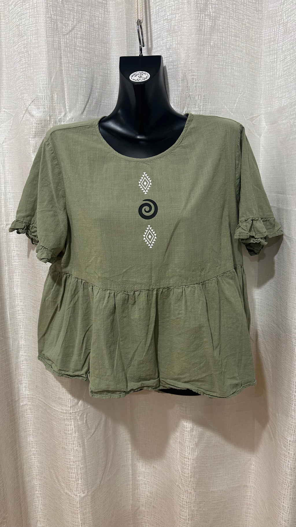 Wahine Top n Sage Green x Size 16 x