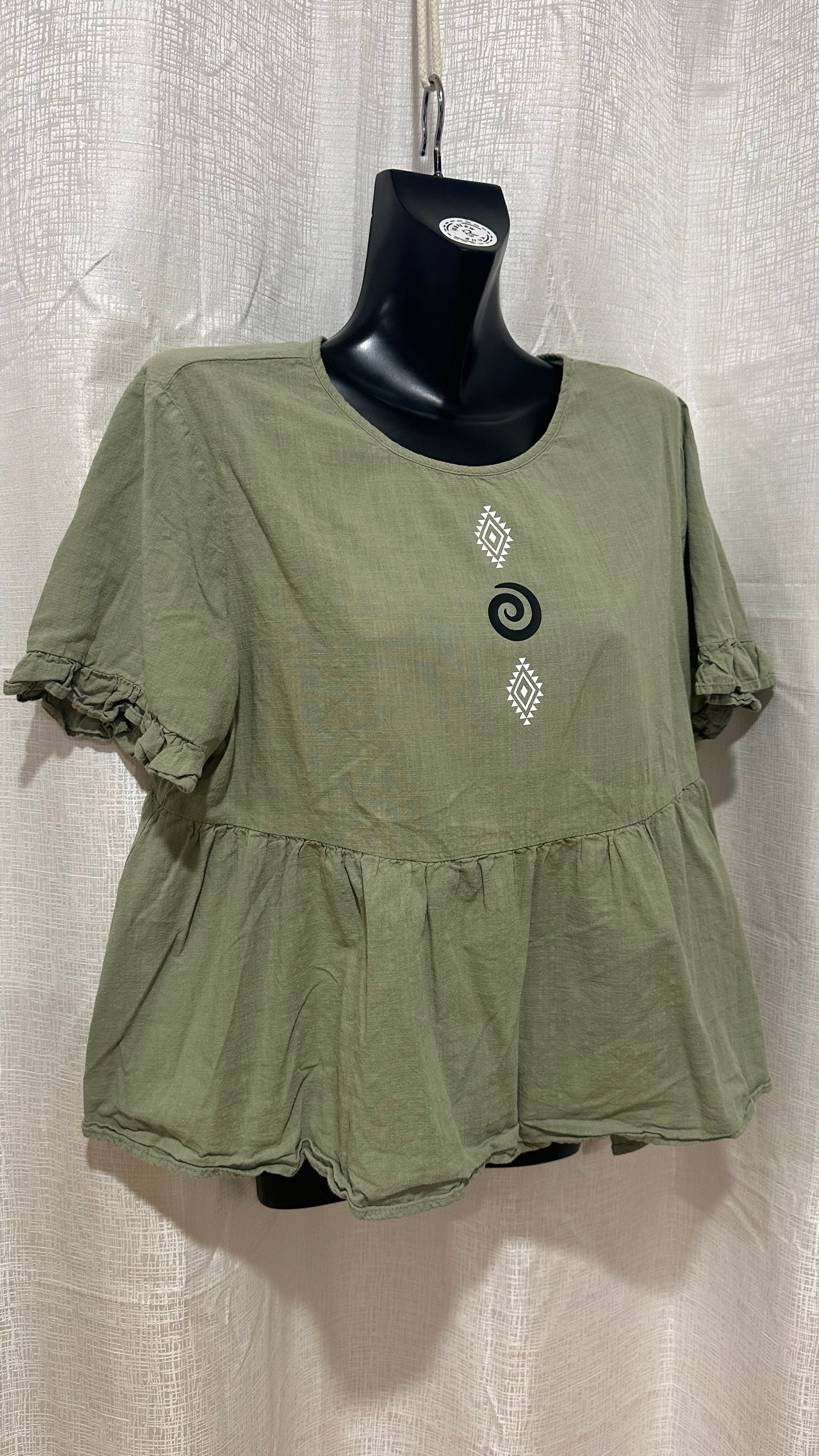 Wahine Top n Sage Green x Size 16 x