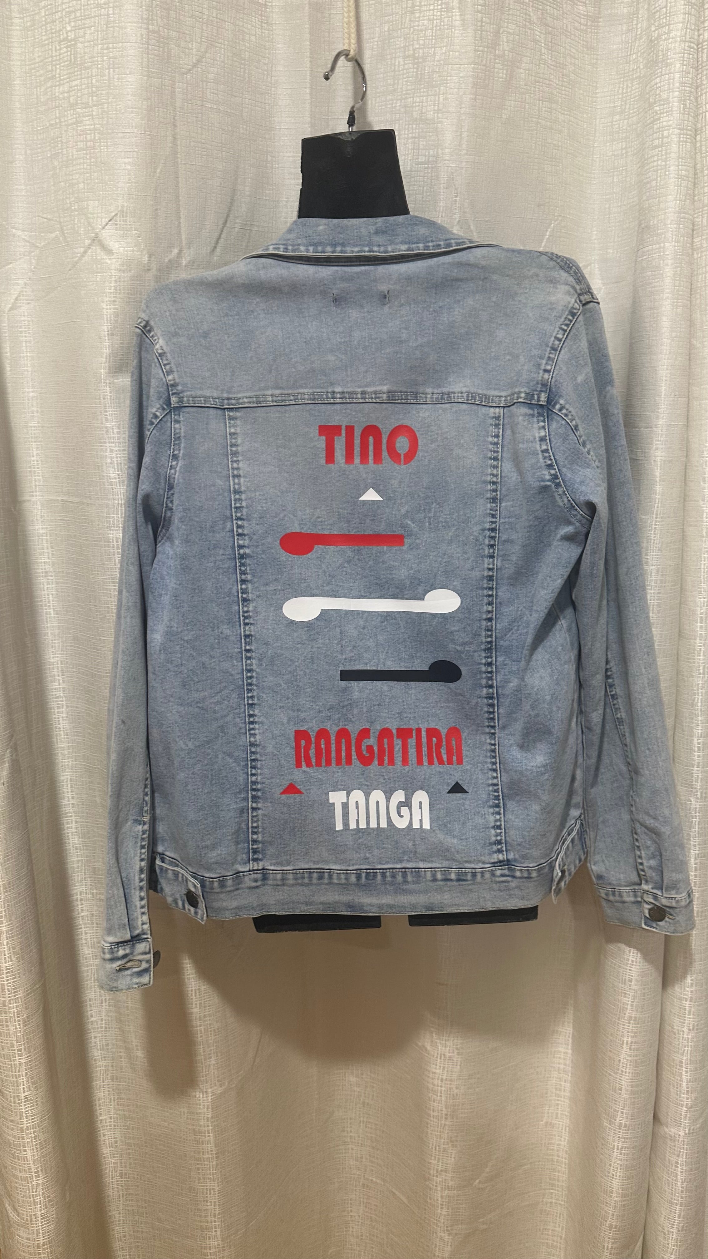 STATEMENT Jacket n light Denim x Size 14 x