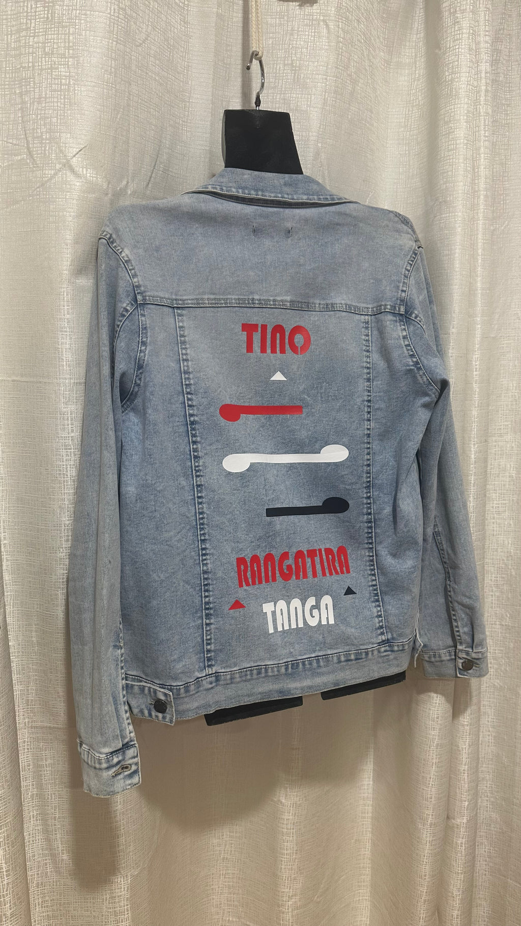 STATEMENT Jacket n light Denim x Size 14 x