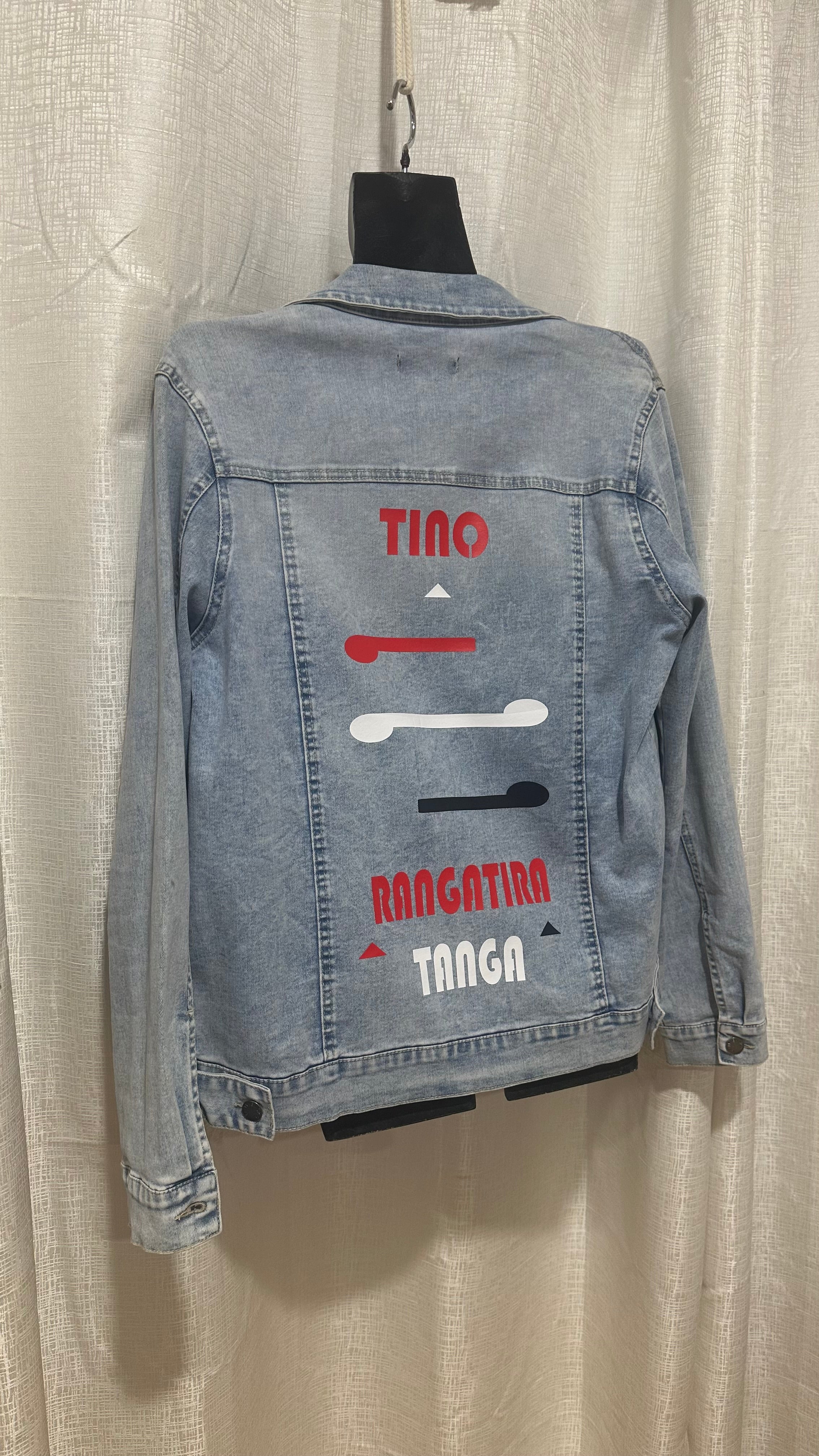STATEMENT Jacket n light Denim x Size 14 x