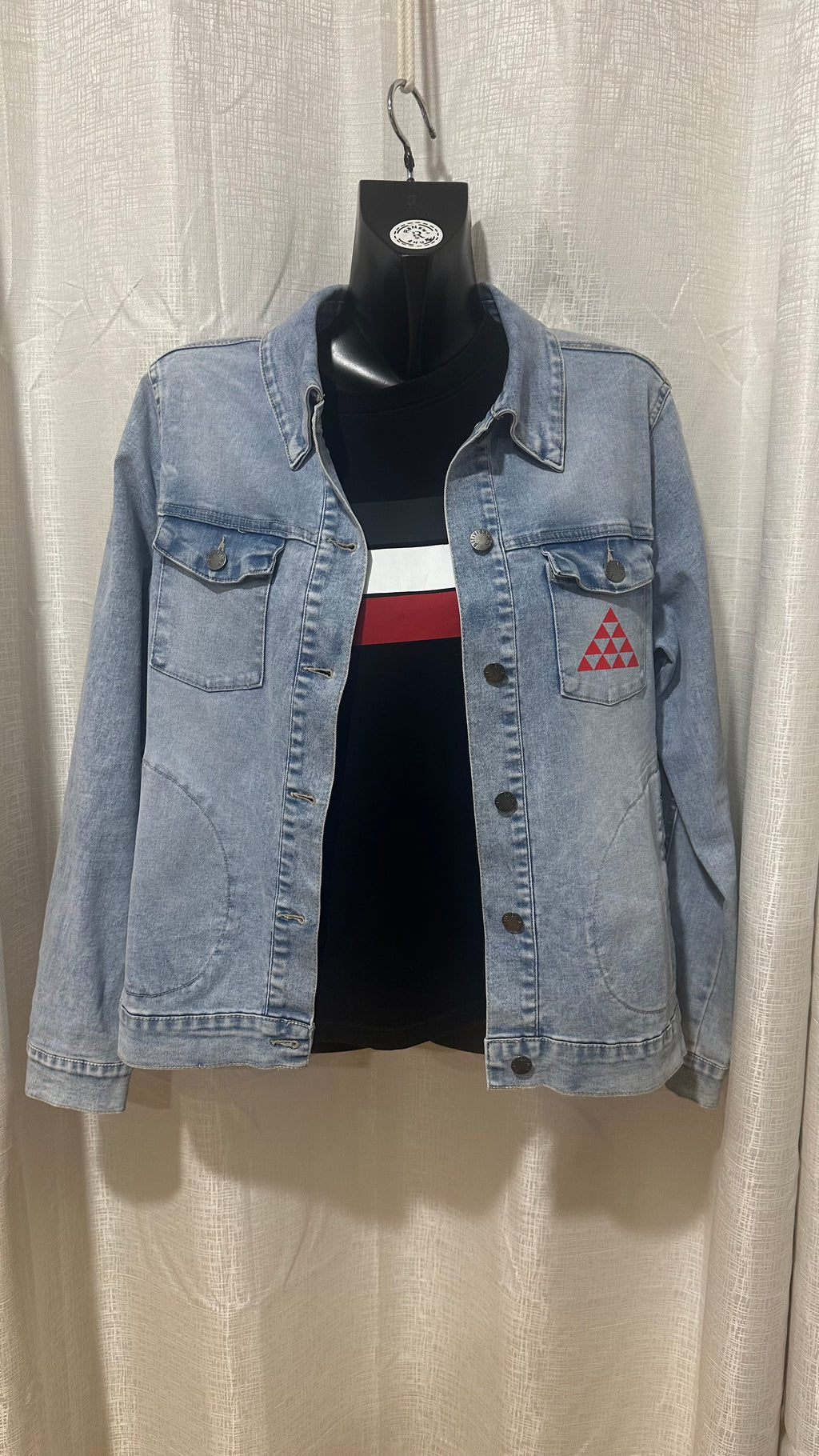 STATEMENT Jacket n light Denim x Size 14 x