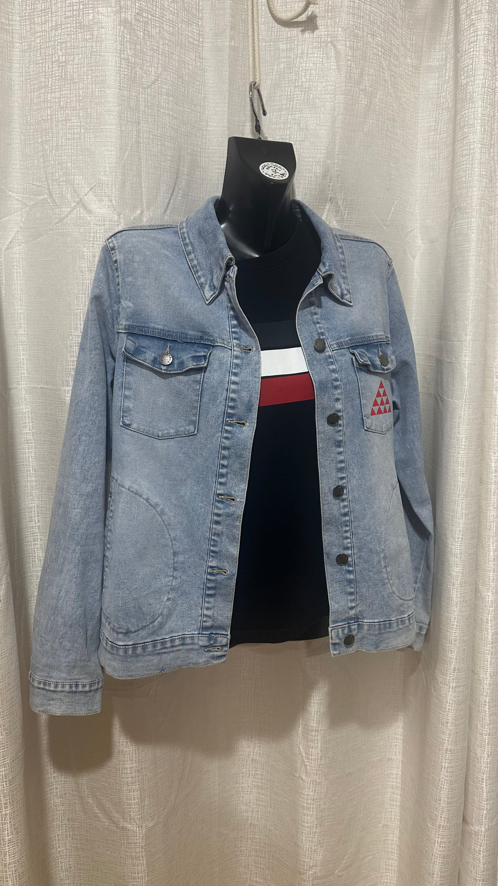 STATEMENT Jacket n light Denim x Size 14 x