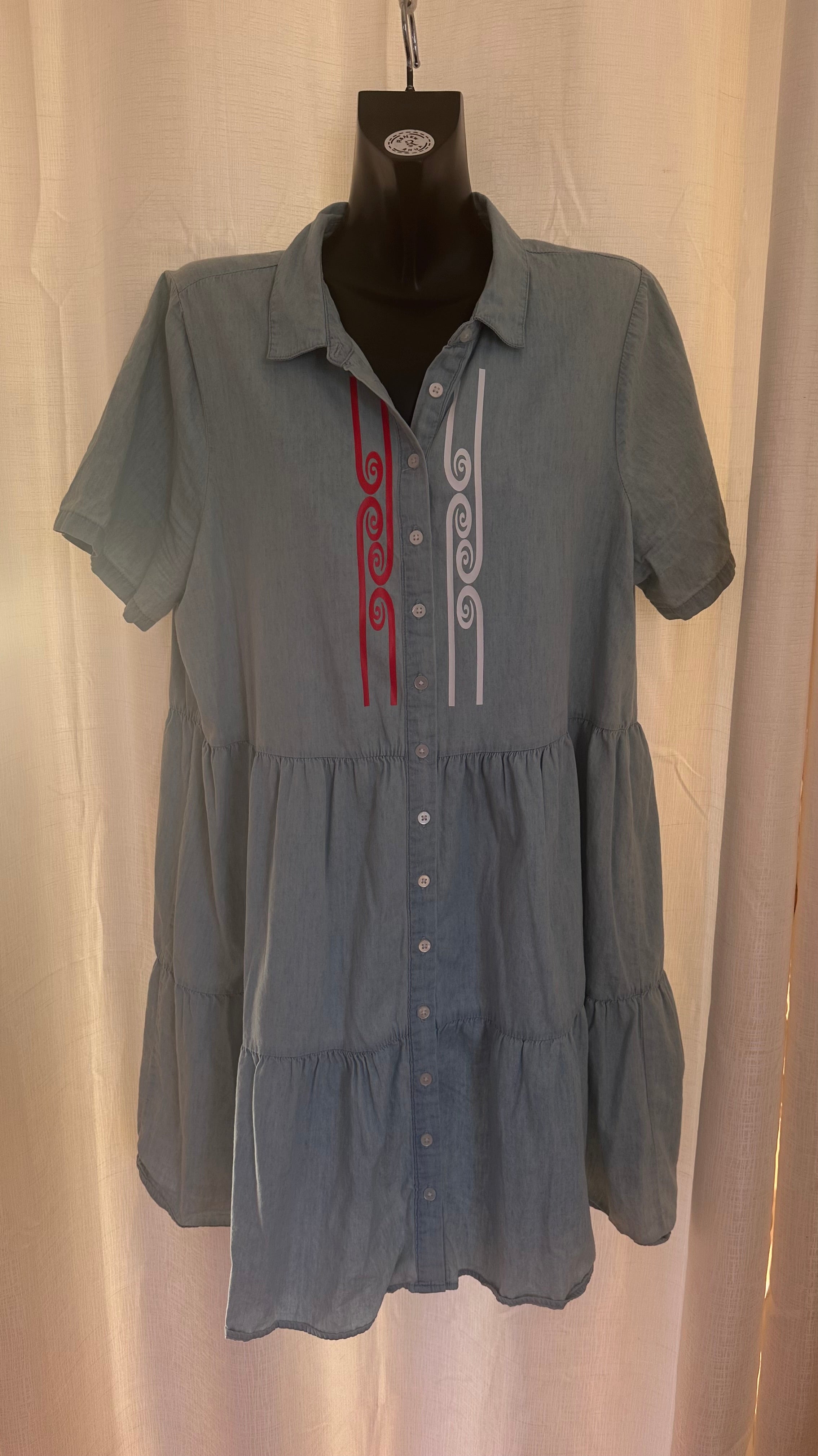 Midi Dress n Baby Blue x Size 18 x