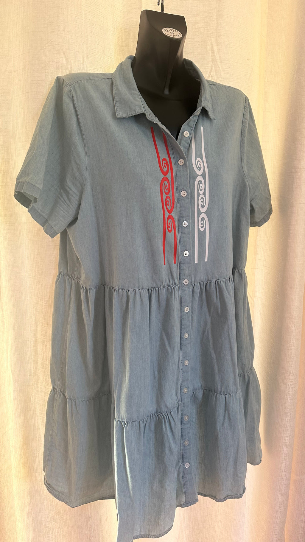Midi Dress n Baby Blue x Size 18 x