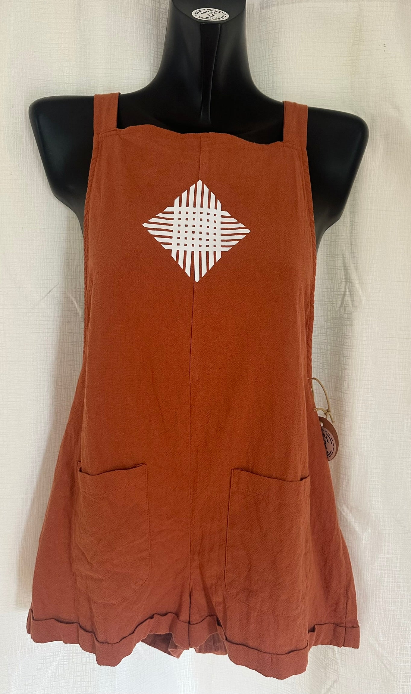 Jumpsuit in Rust x Size 8 x
