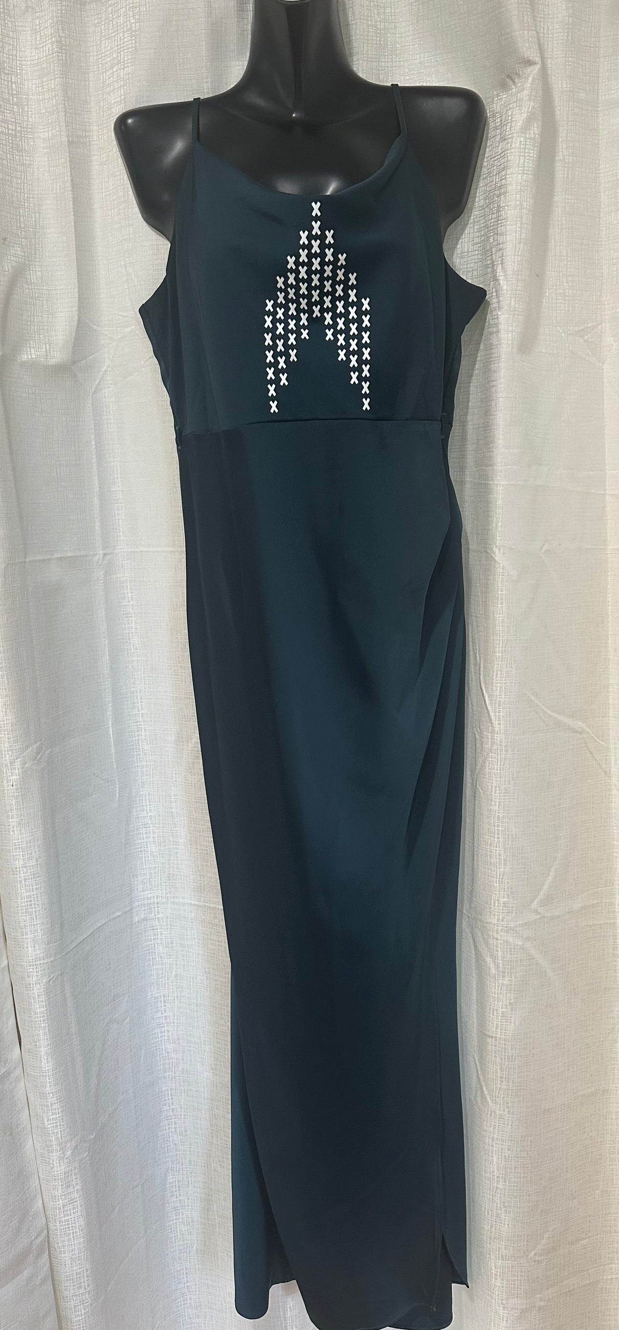 Deep Teal Elegance  x Size 16 x