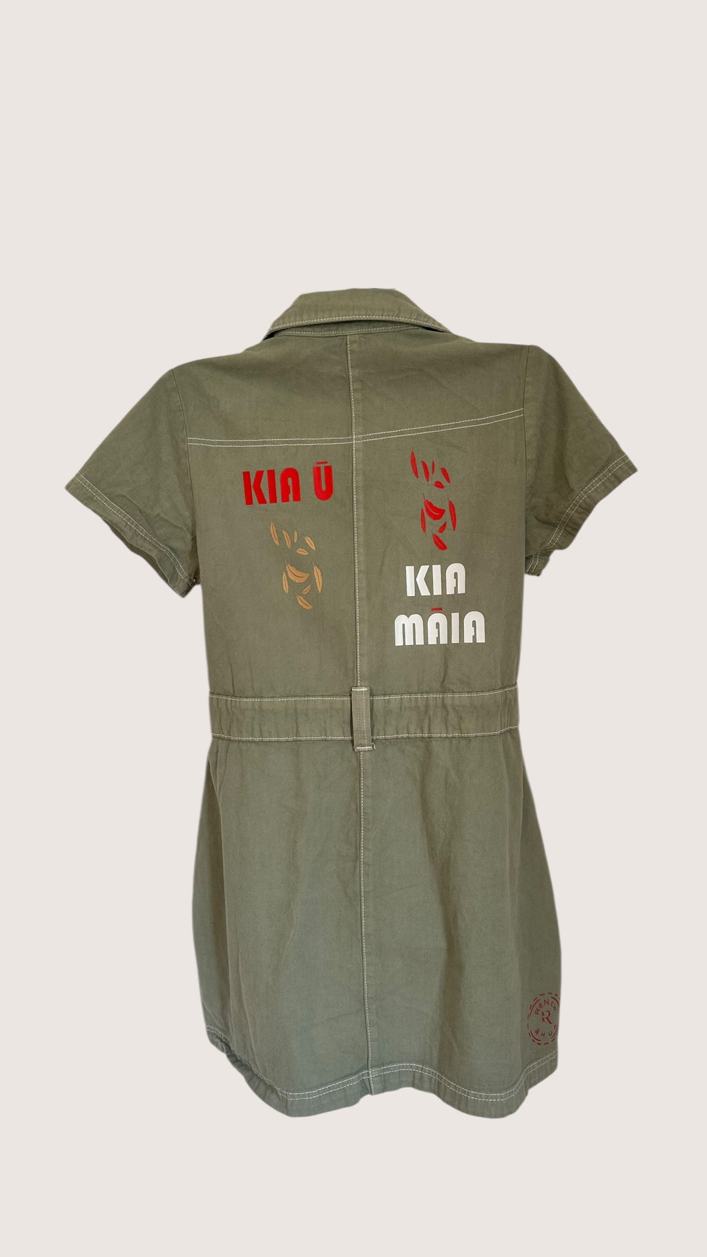 Short Denim like Dress n Green x Size 12 x