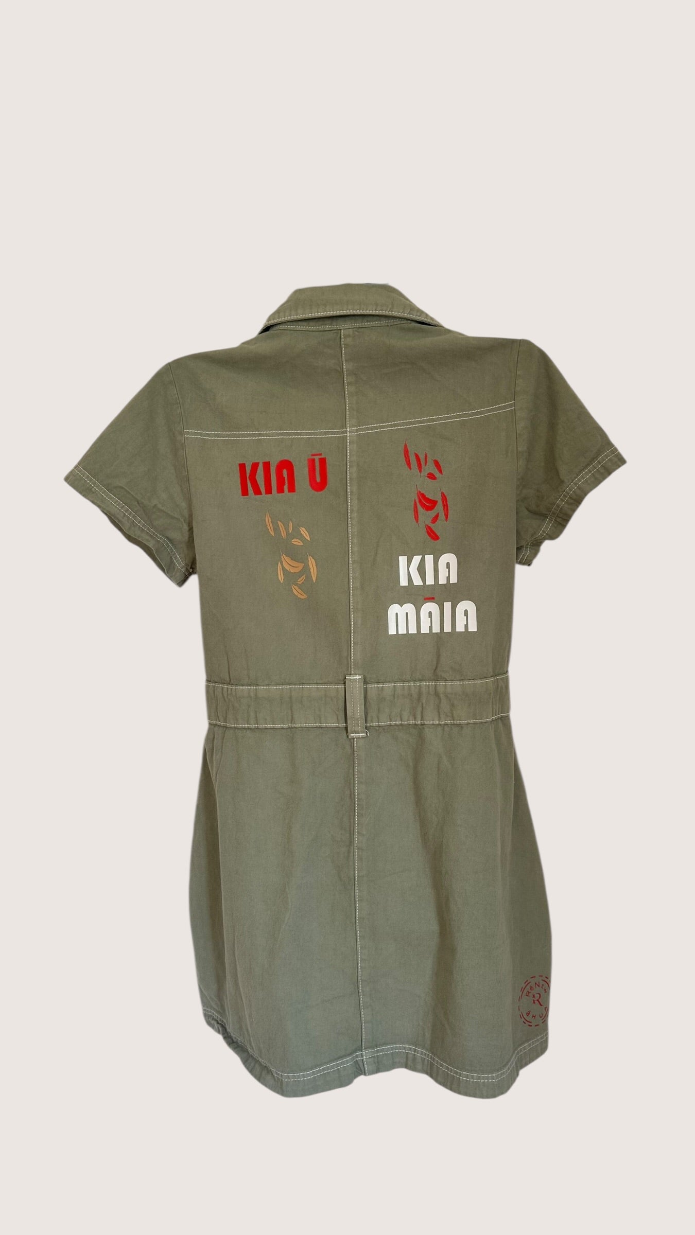 Short Denim like Dress n Green x Size 12 x