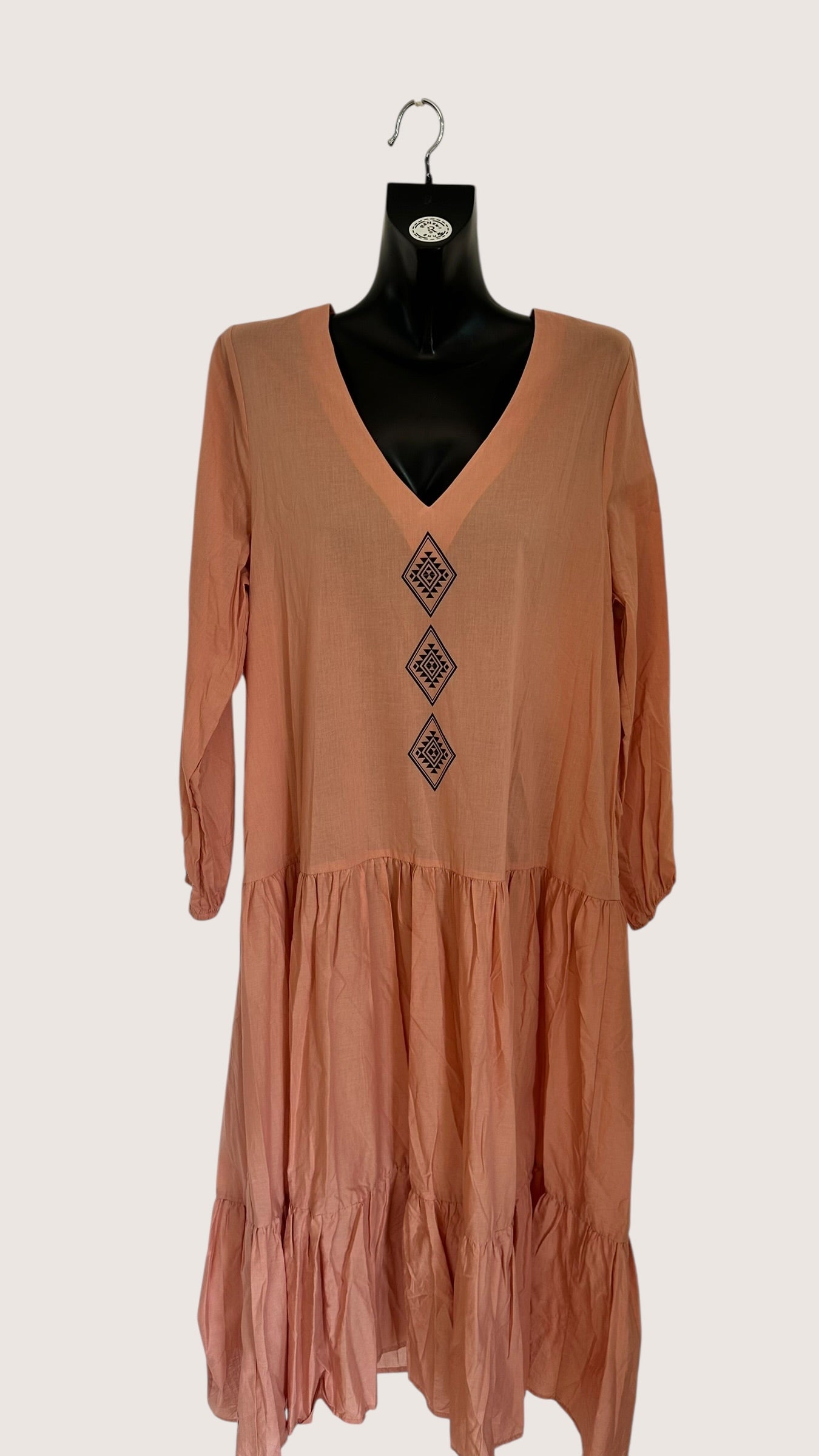 Tiered Maxi n Peach x Size 12x
