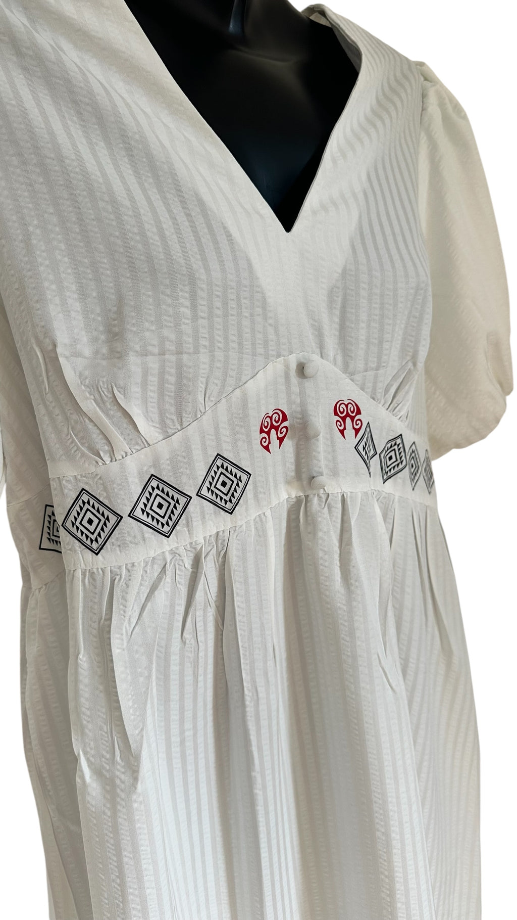 Tiered Maxi n White x Size 16 x
