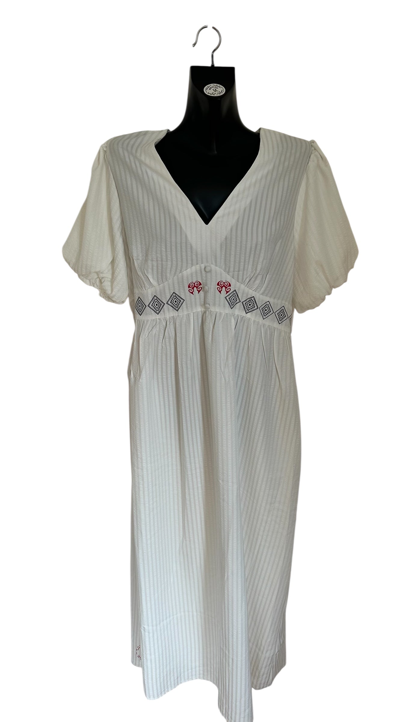 Tiered Maxi n White x Size 16 x