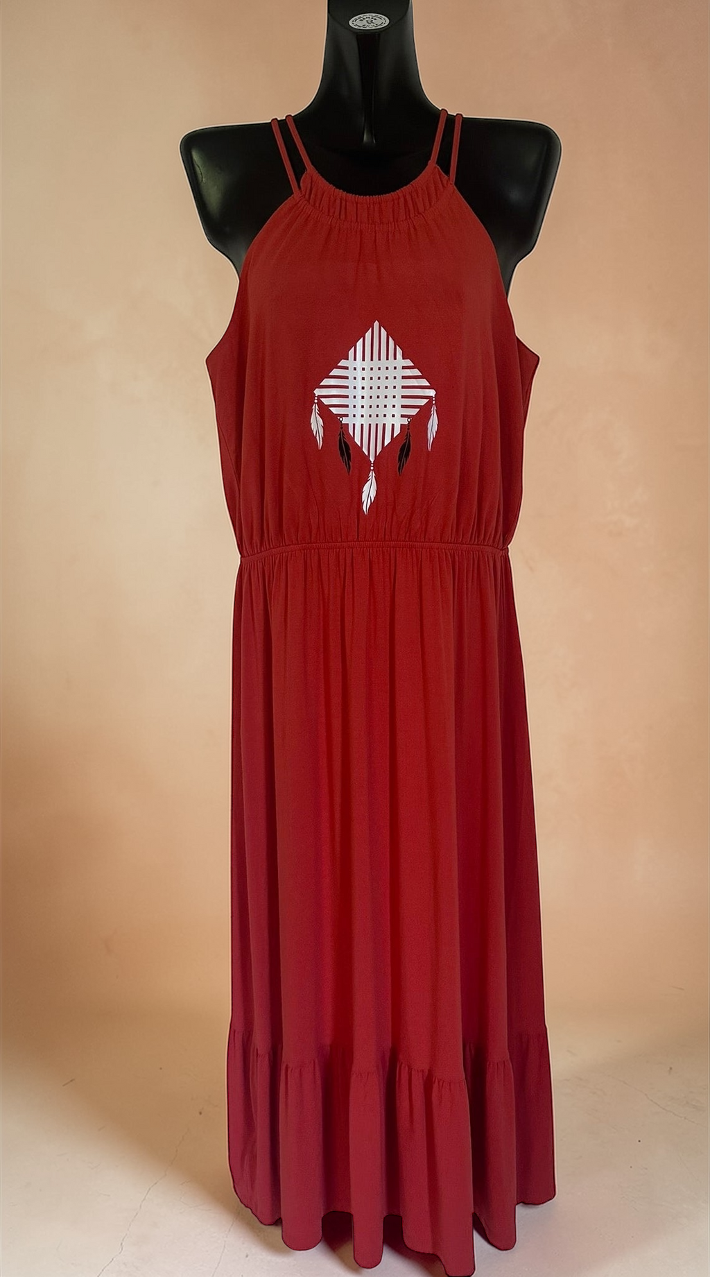 Maxi Dress  in Orange x Size 12 x