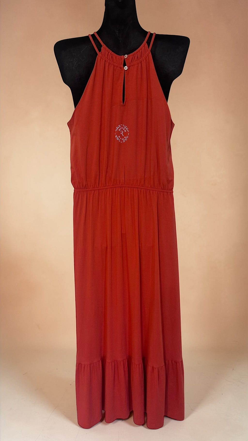 Maxi Dress  in Orange x Size 12 x